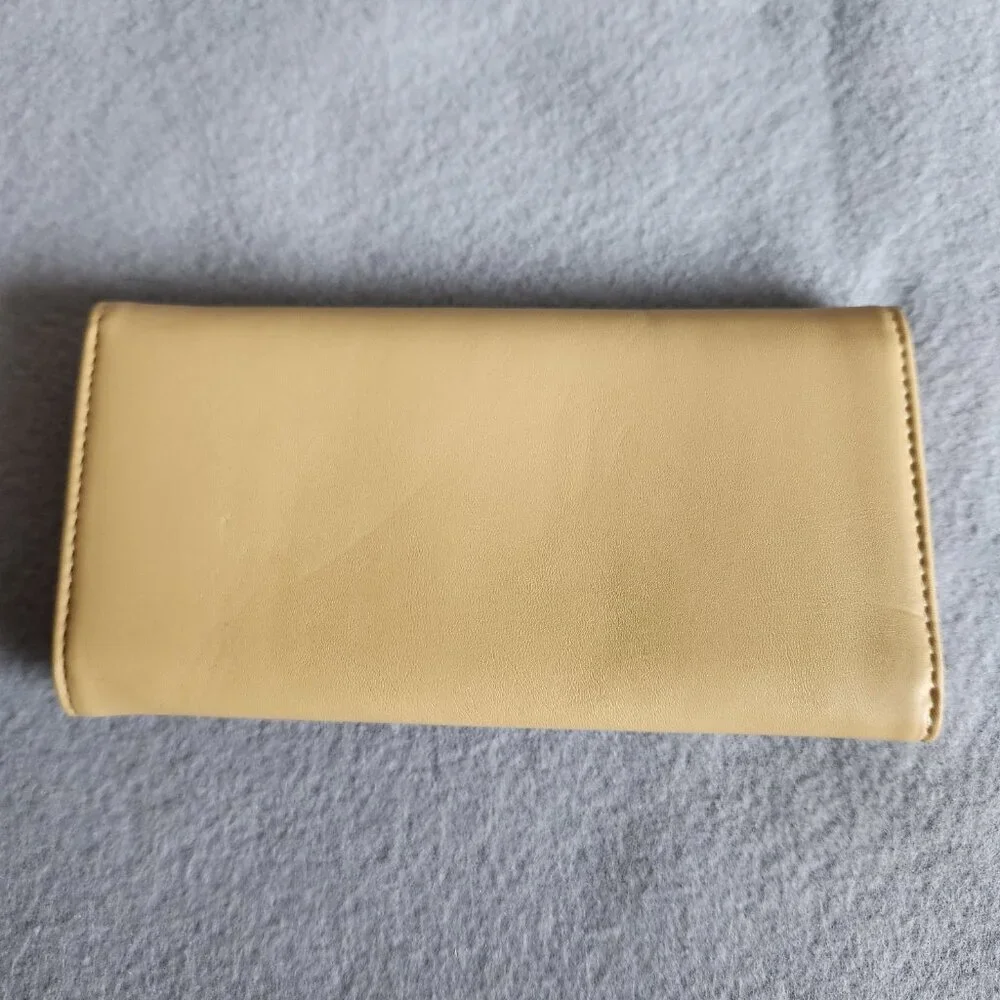 Fossil Wallet Women's Tan Yellow Faux Leather Pleather